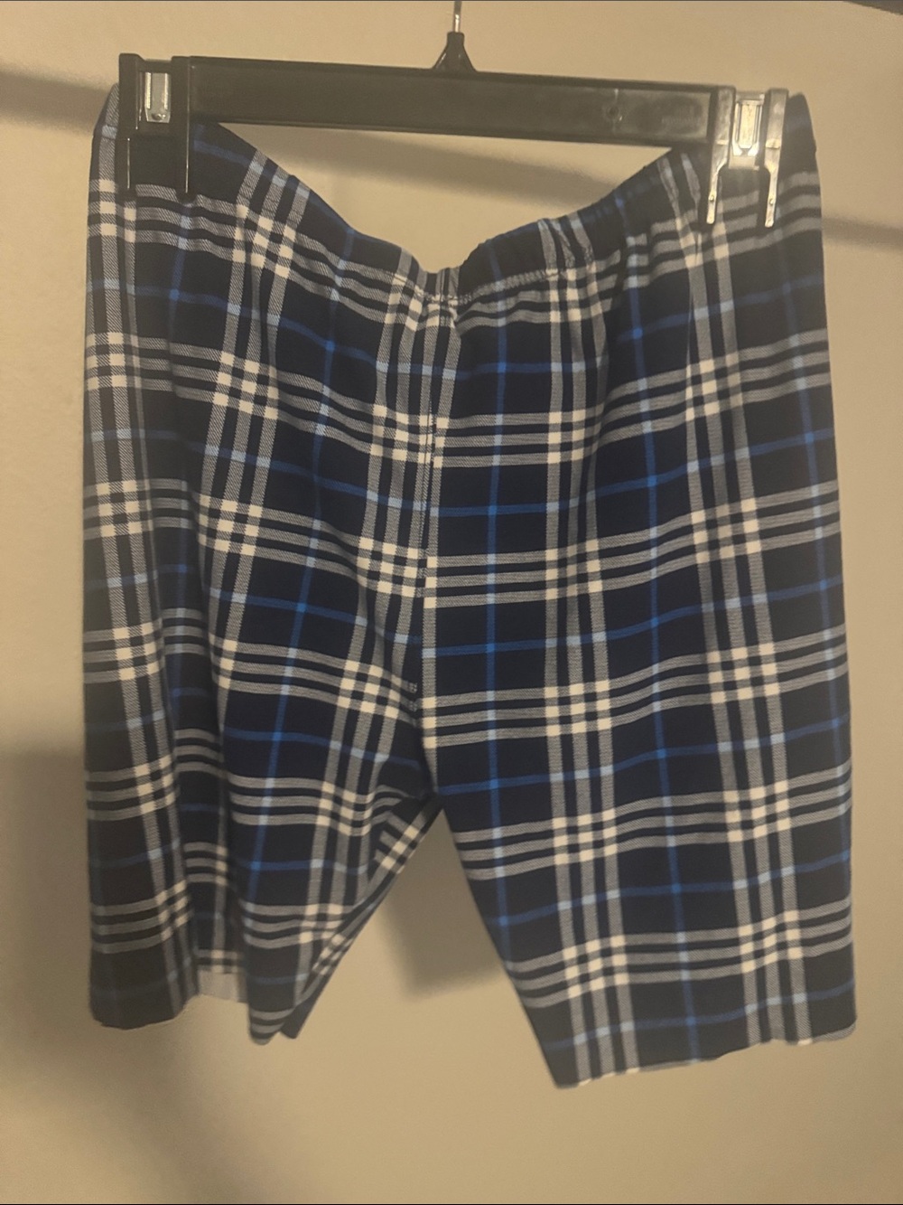 Lily Navy, Black and White Plaid Athletic Shorts